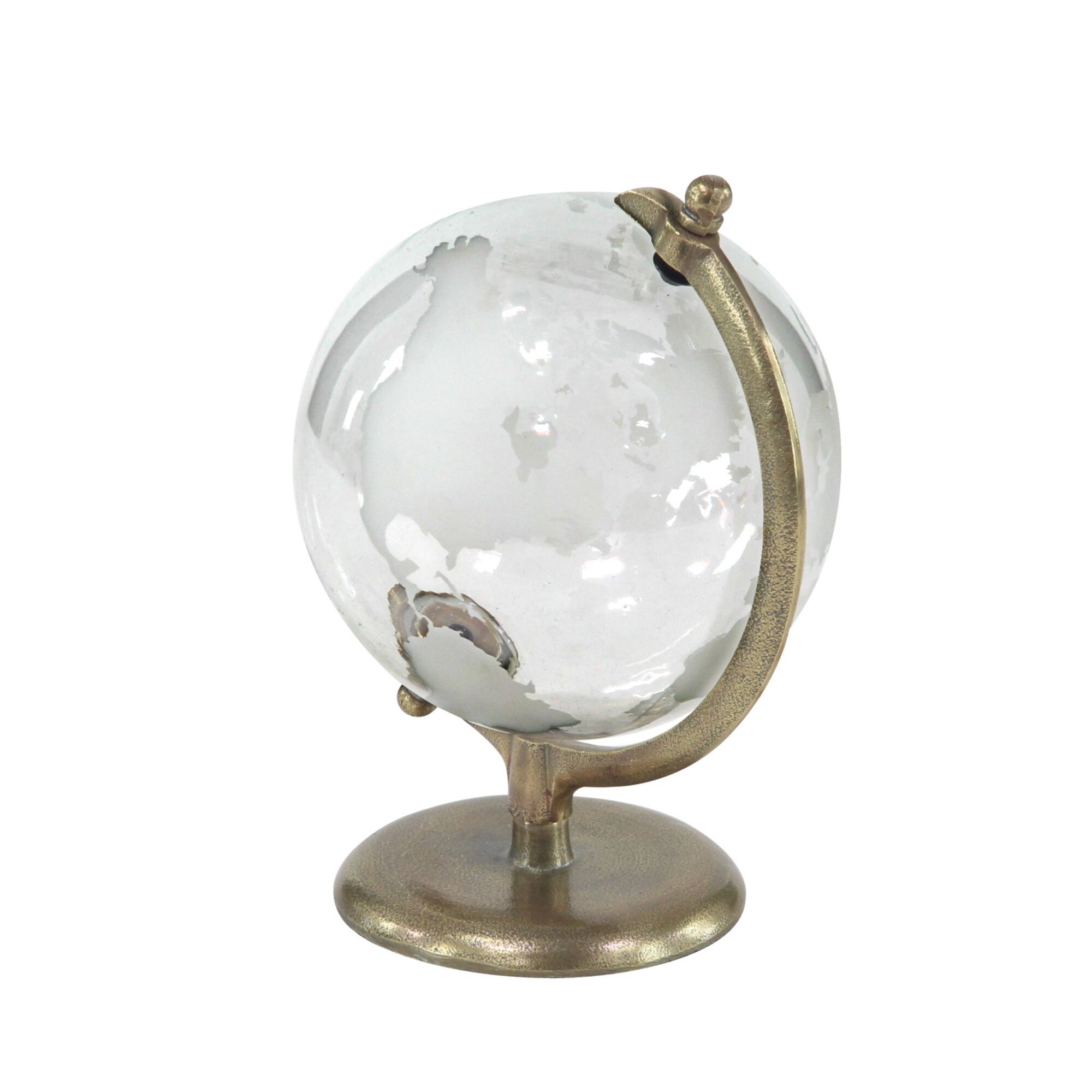 12" White Aluminum Globe